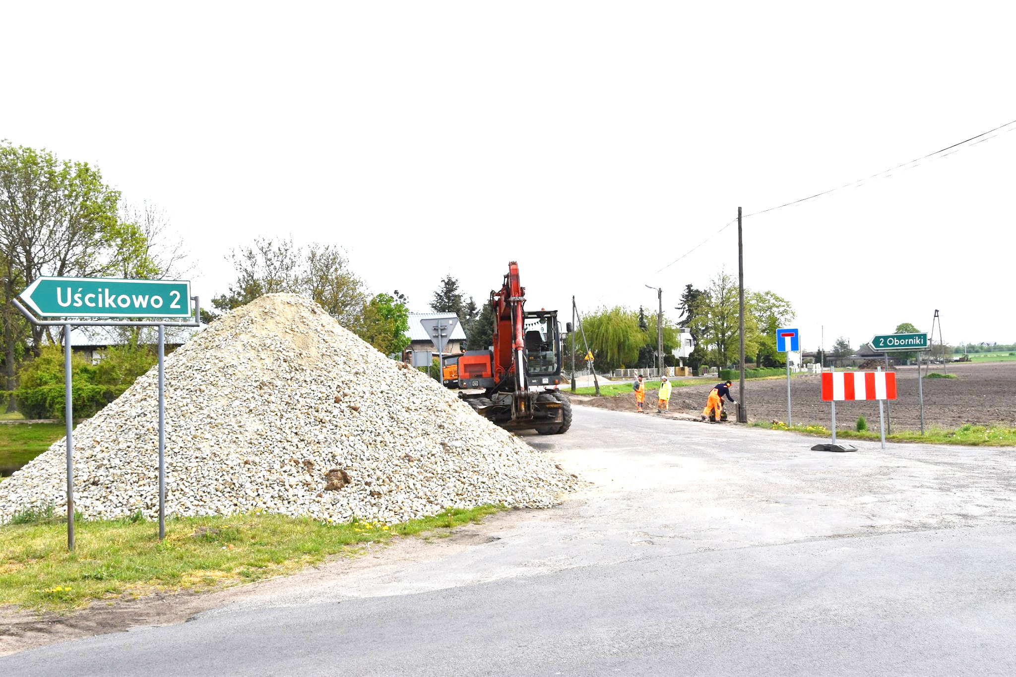 Dobre tempo przebudowy drogi z Obornik do Uścikowa