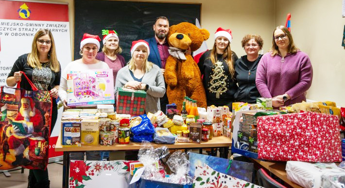 Patrol Świętego Mikołaja w Obornikach