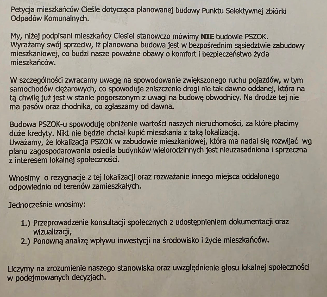 PSZOK w Cieślach – mieszkańcy kontra plany, Rogoźno szuka porozumienia